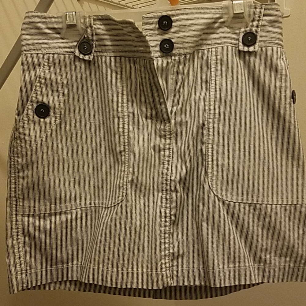 White House Black Market striped skirt